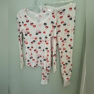 Hanna Andersson Women Large‎ 2 Piece Disney Minnie Mouse Pajama Lounge Joggers
